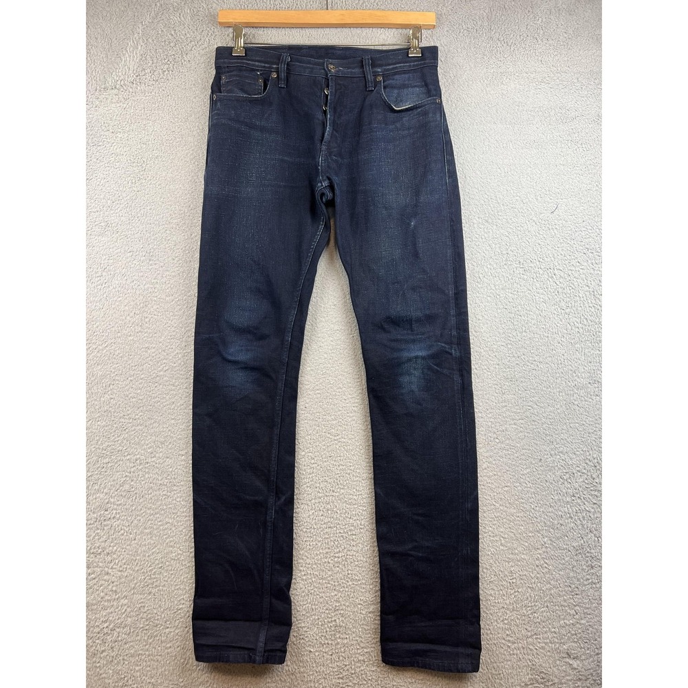 3sixteen Jeans Mens 32 Blue Slim Tapered Kibata Selvedge Denim Made USA